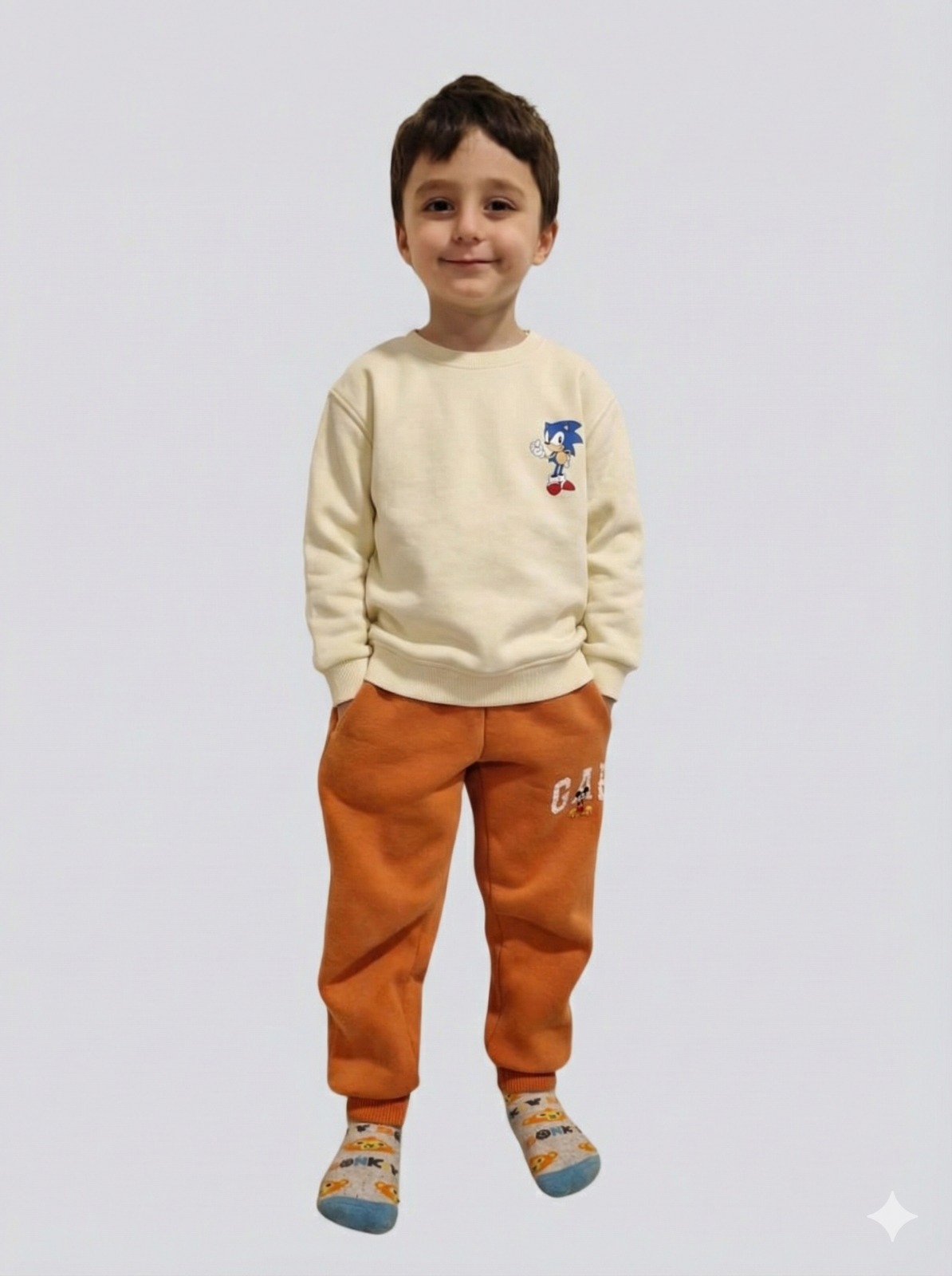 Sonic Baskılı Çocuk sweatshirt