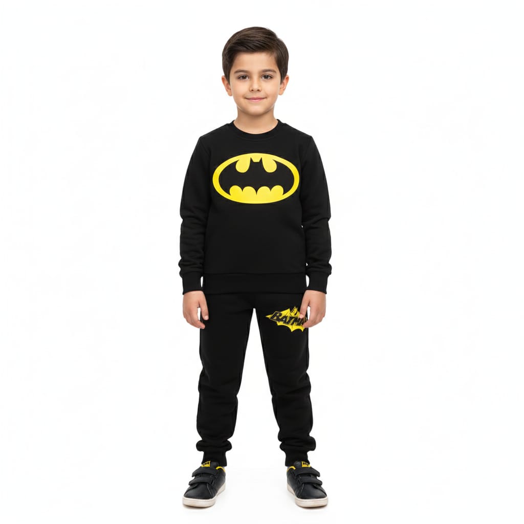 Batman Detaylı Çocuk Eşofman Takımı 