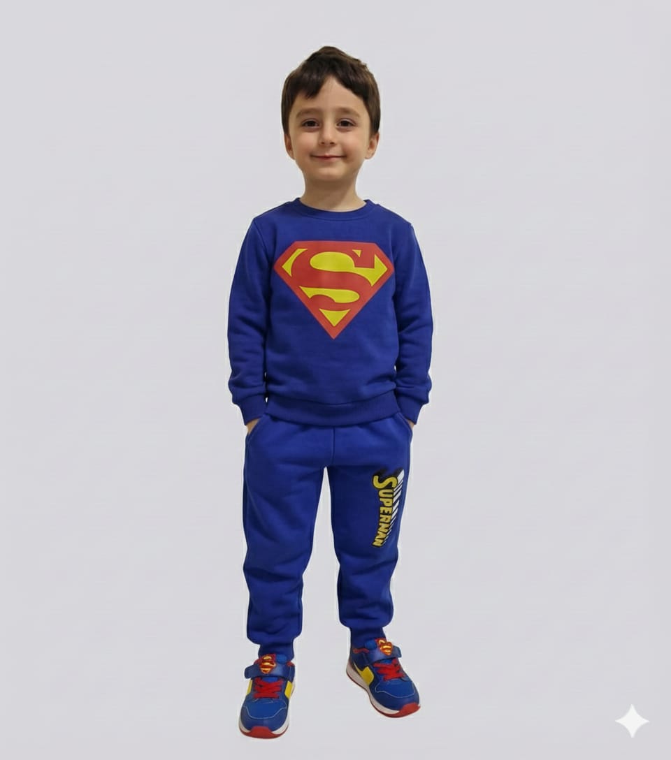 Superman Detaylı Çocuk Eşofman takımı 