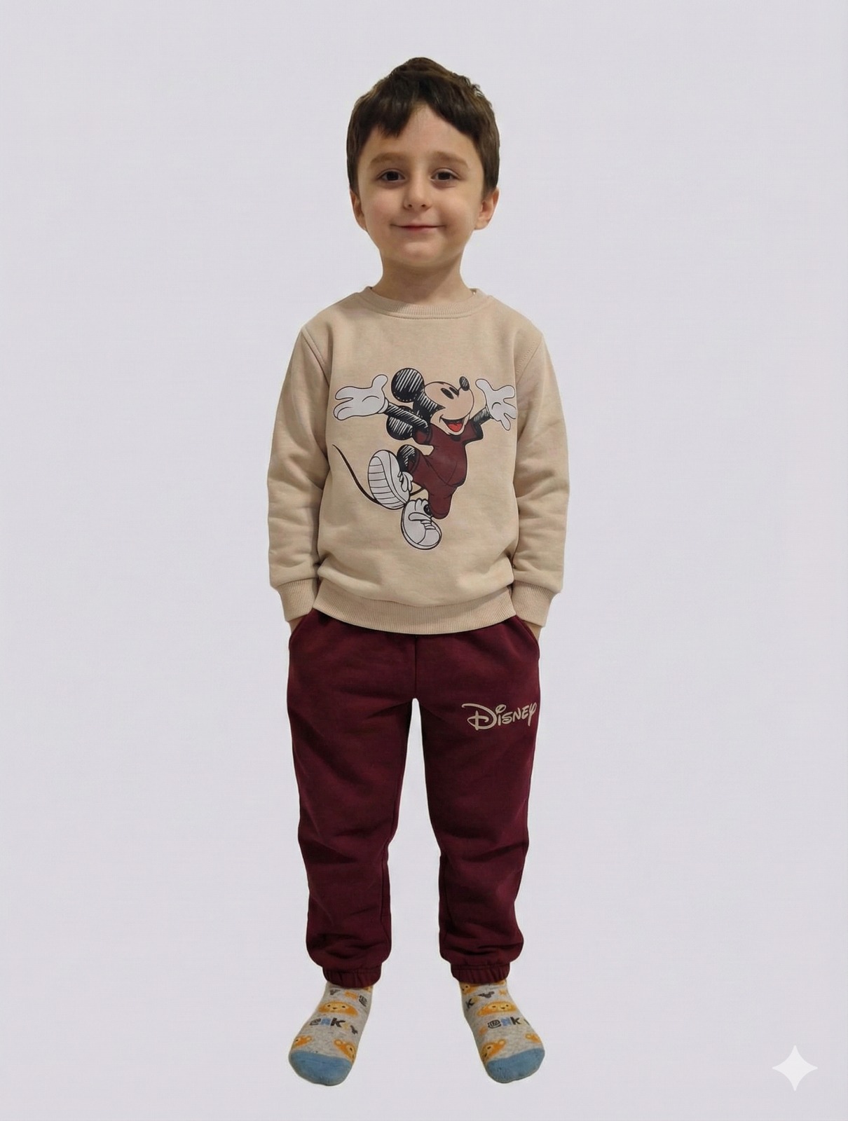 Disney Detaylı Çocuk Eşofman Takımı