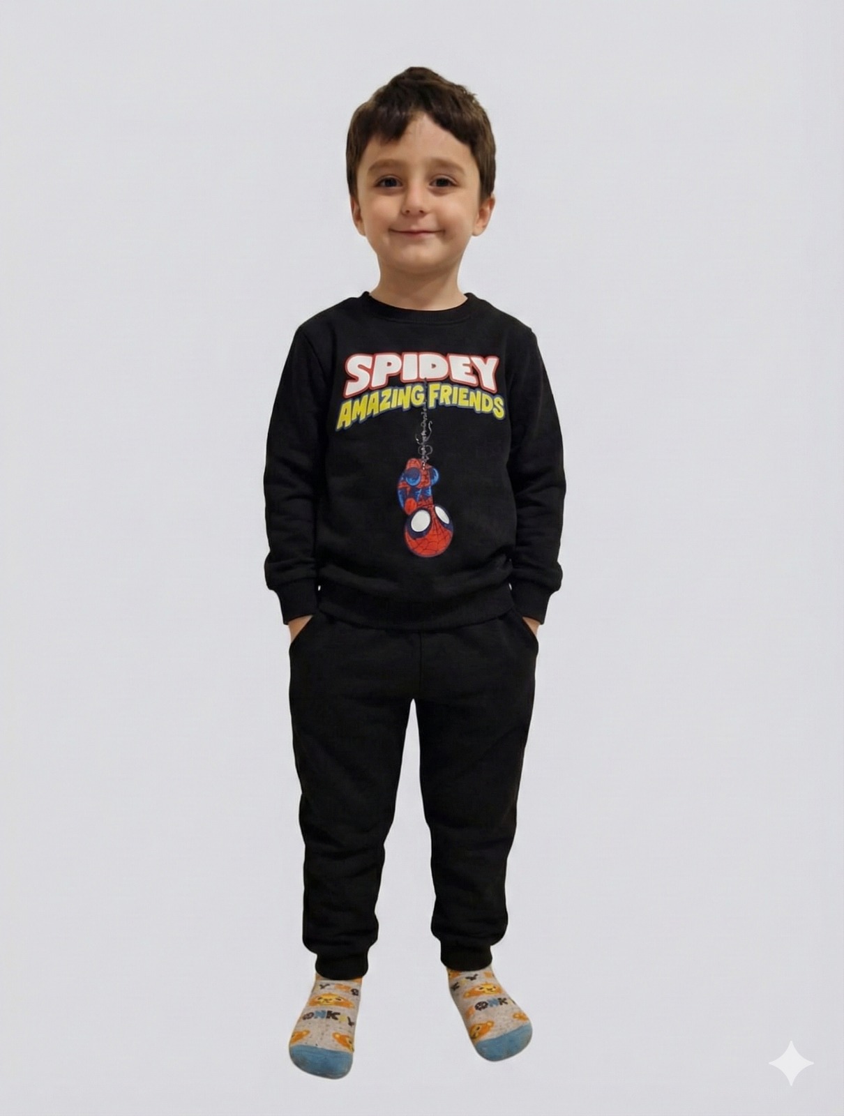 Spıdey Detaylı Çocuk Eşofman takımı