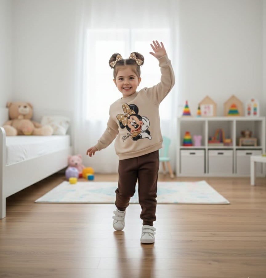 Mini Detayli Çocuk Eşofman Takimi