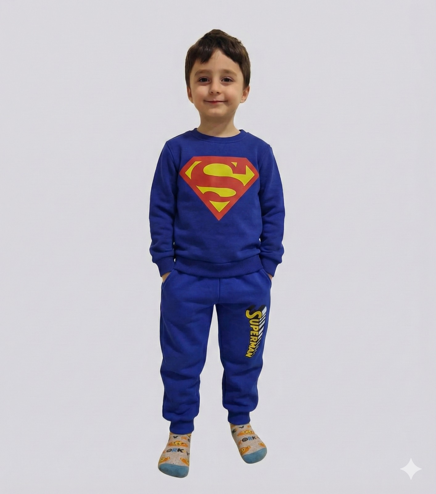 Superman Detaylı Çocuk Eşofman takımı 