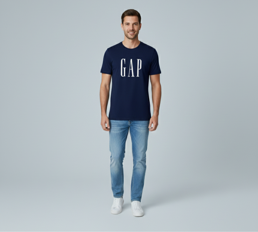 İndigo GAP Detaylı Yetişkin T-shirt