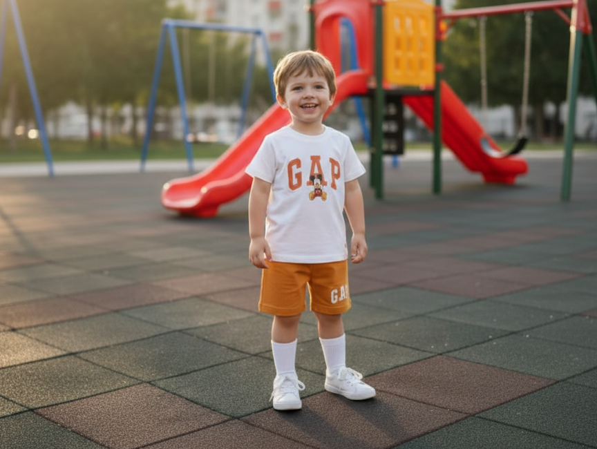 GAP Detayı Mickey Çocuk Şortlu takım