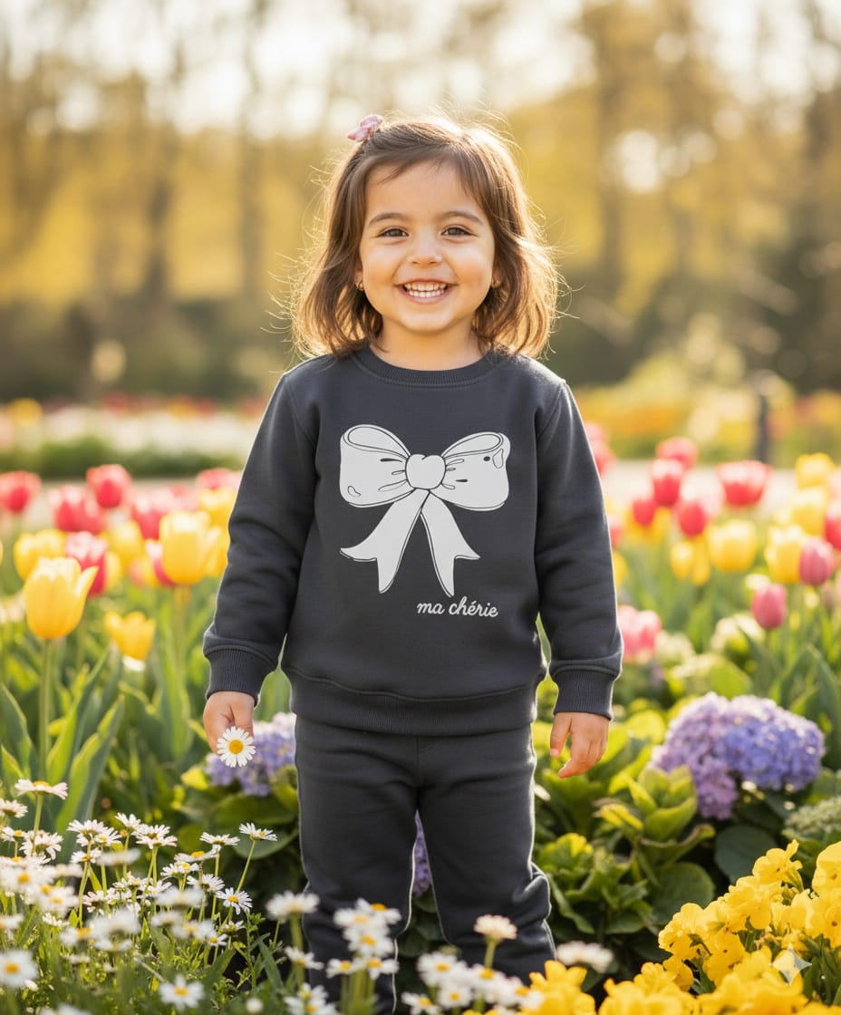 Ma Cherie Detaylı Çocuk Eşofman Takımı