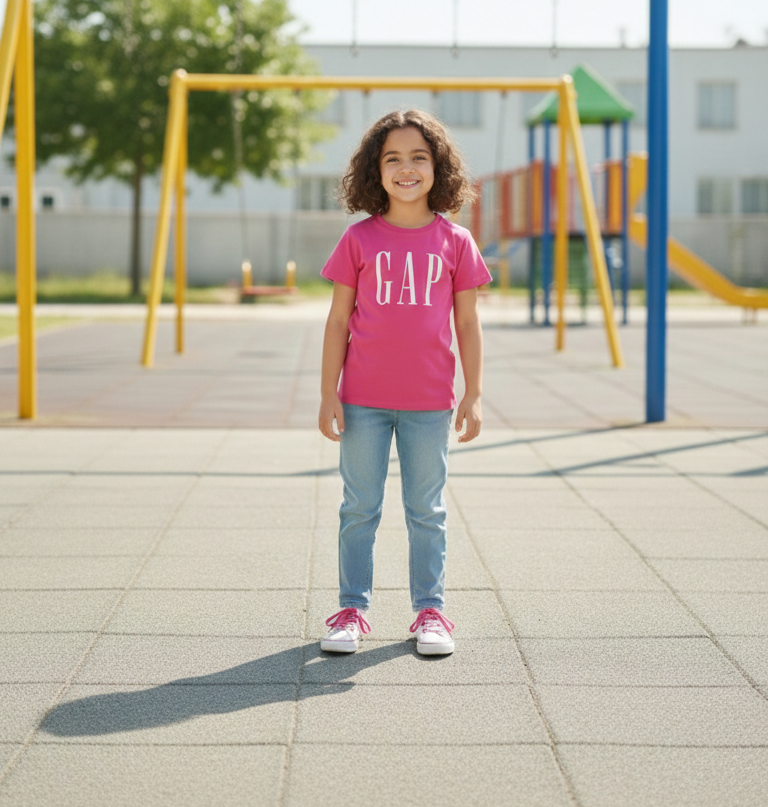 Fusya GAP Detaylı Çocuk T-Shirt 