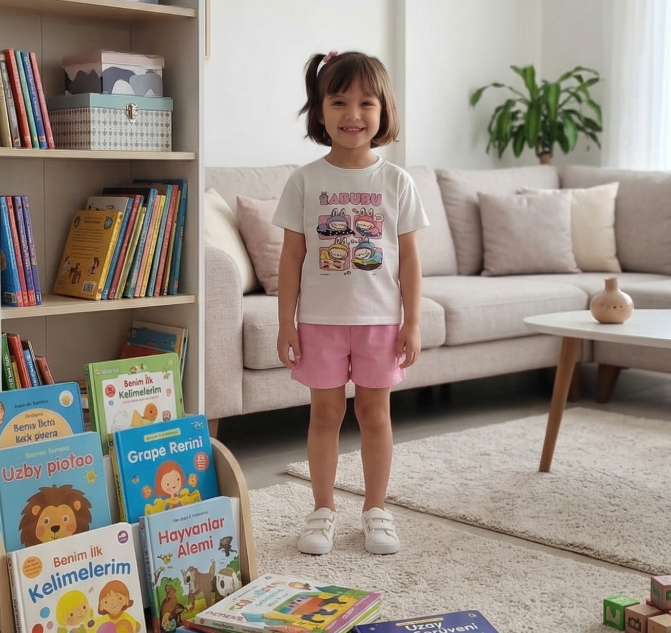 Labubu Detaylı ÇocukŞortlu Takım 